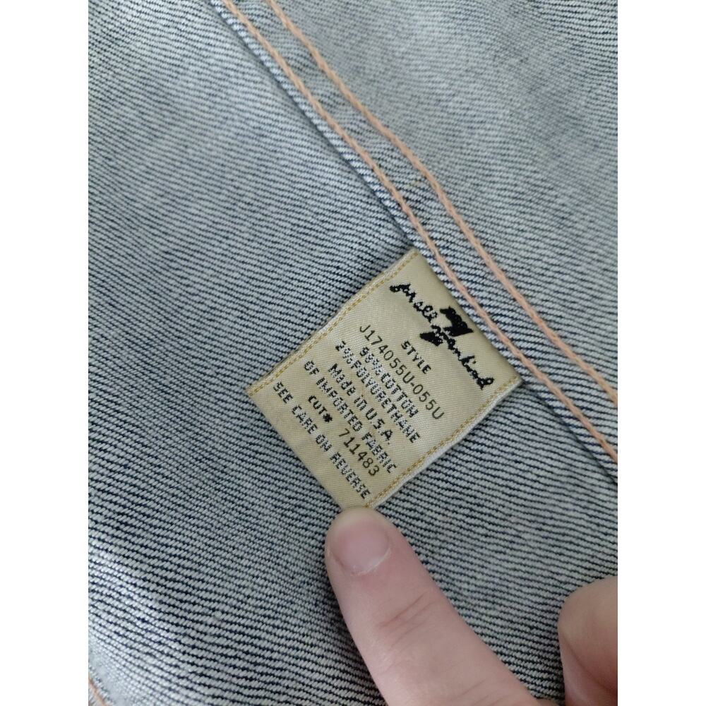 7 For All Mankind Jean Dress SMALL Mini Button Up Denim RARE Countryside Belted - Picture 15 of 16